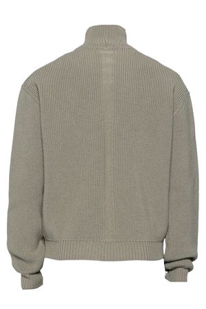 Maglione a collo alto in lana vergine beige RICK OWENS | RU02D6645KWV34